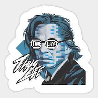 Thug Life Portrait - Charlie Hip Hop Rapper Gangster Sticker